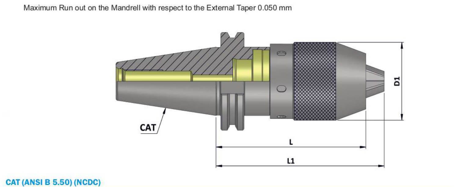 CAT50 Integral Drill Chuck(NCDC)